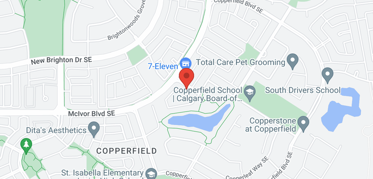 map of 272 COPPERSTONE CV SE